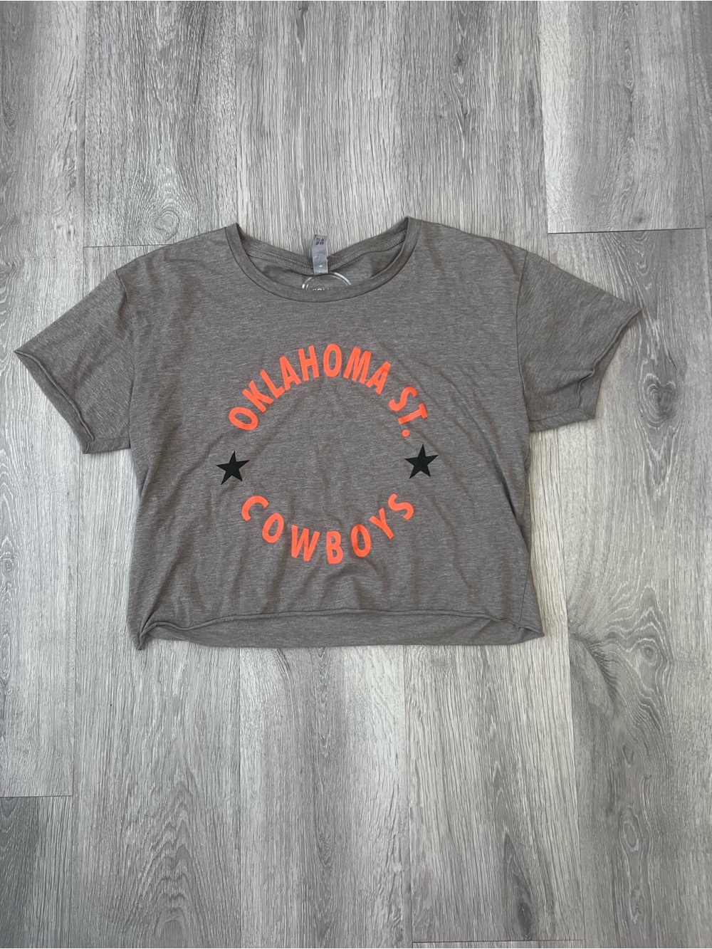 Oklahoma St. Cowboys Graphic Crop Tee